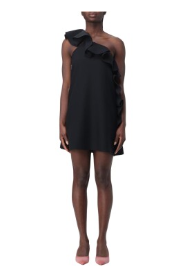 elegante-robe-mini-une-epaule-noire