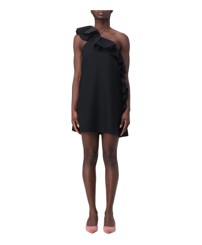 elegante-mini-robe-noire-asymetrique