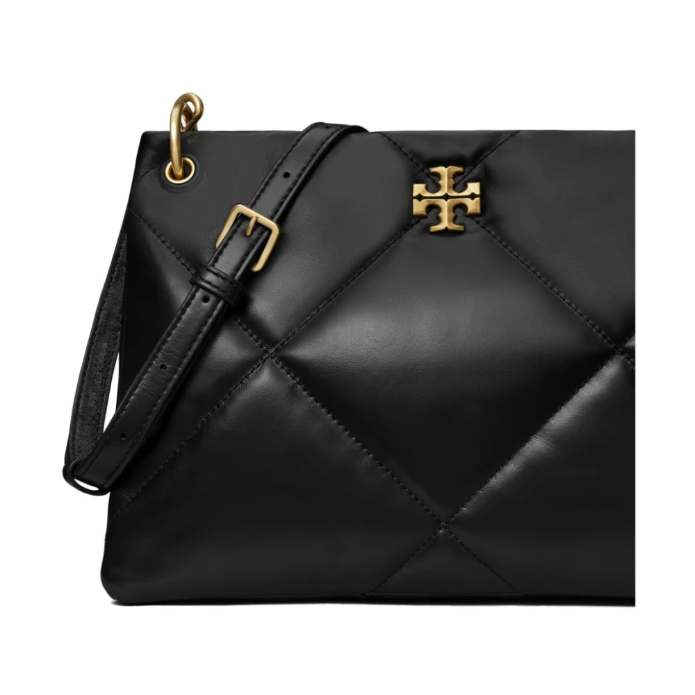 TORY BURCH Gewatteerde leren kettingschoudertas Black Dames