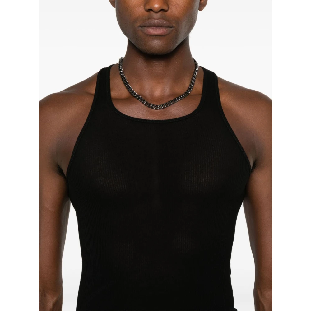 Rick Owens Basic Rib Tank 09 Black Heren