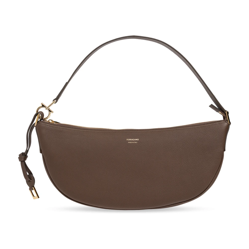 Salvatore Ferragamo Schoudertas Brown Dames