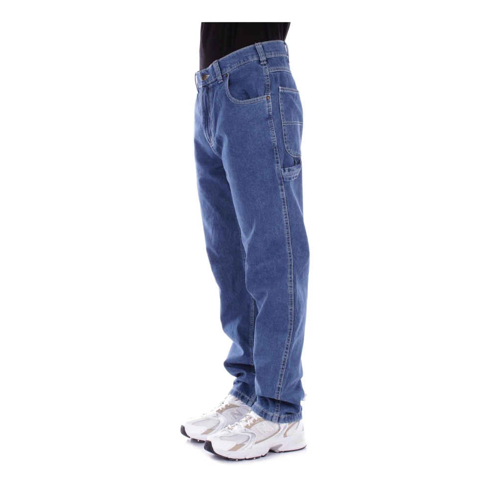 Dickies Blauwe Jeans met Logo Achterzak Blue Heren