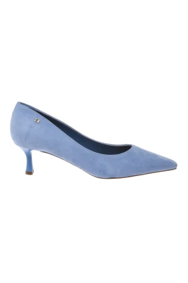 Pumps i mocka cerulean