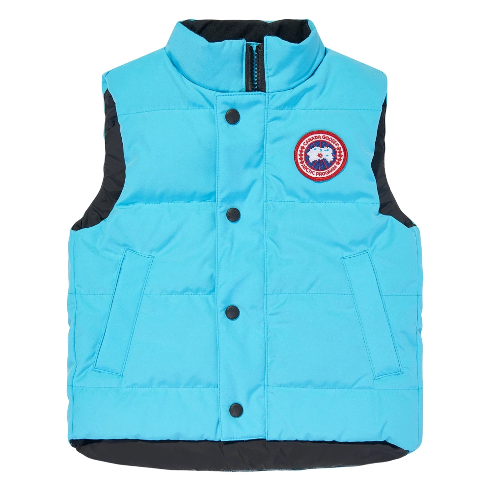 Canada Goose Unisex Kids Blue Kids Down Padded Gilet - Waistcoats - 8 Y - Kids