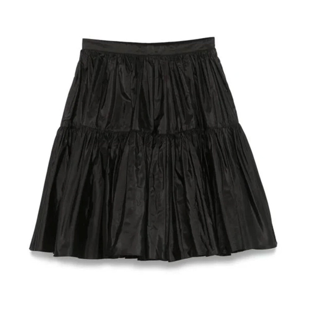 【関税&送料込】Valentino Garavani Short Skirt VALENTINO GARAVANI Skirt-effect embellished wool and silk
