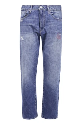 Jeans med rak passform i stum denim