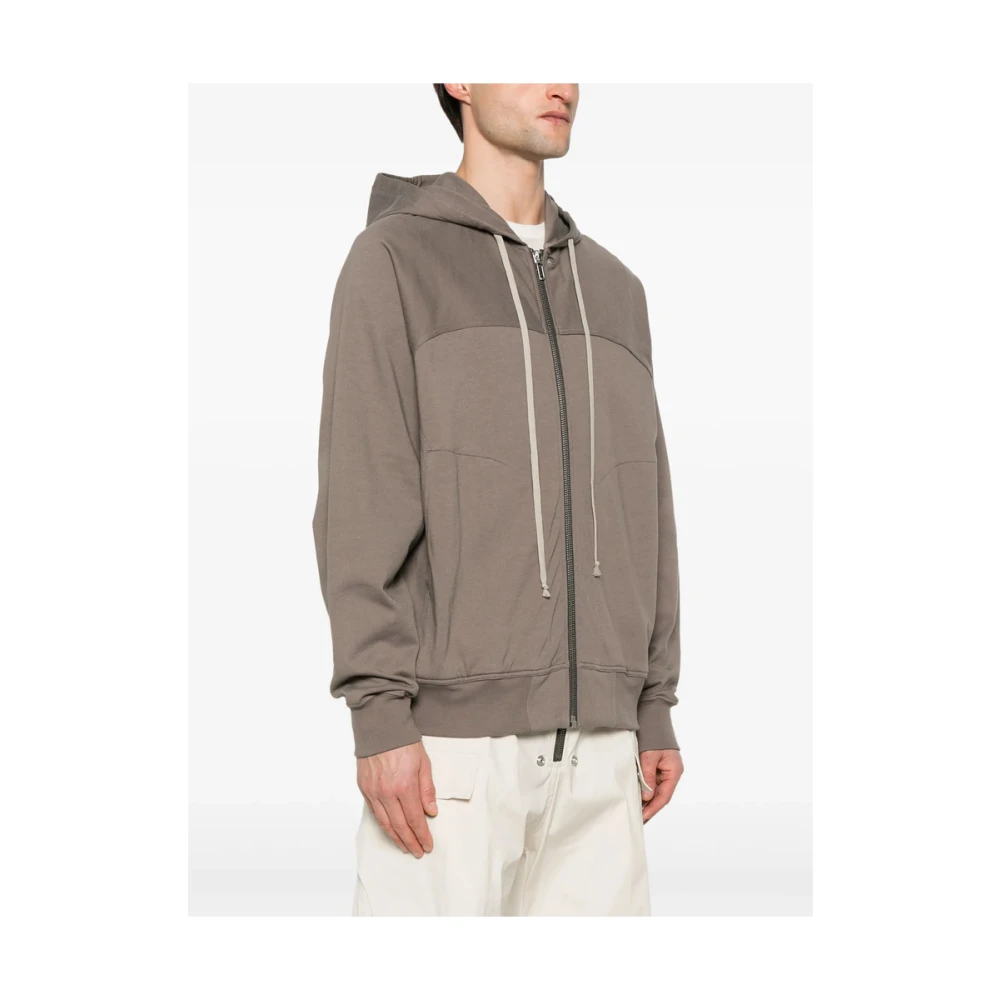 Rick Owens Taupe Grey Sweatshirt met Zakken Brown Heren