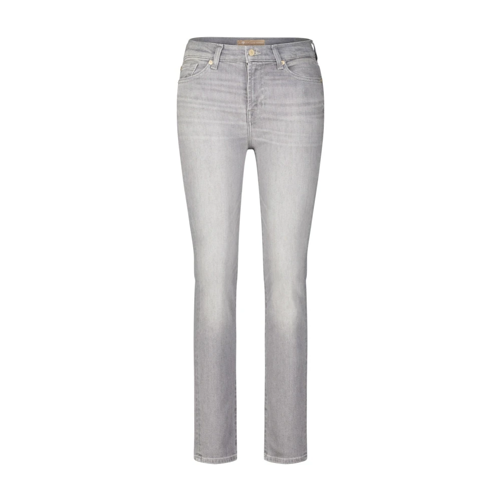 7 For All Mankind Skinny Jeans Dames Gray Dames