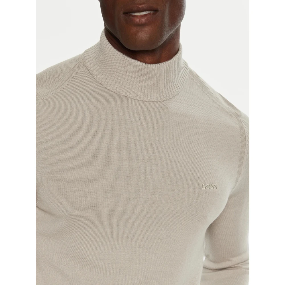 Hugo Boss Beige Wollenmix Coltrui Beige Heren
