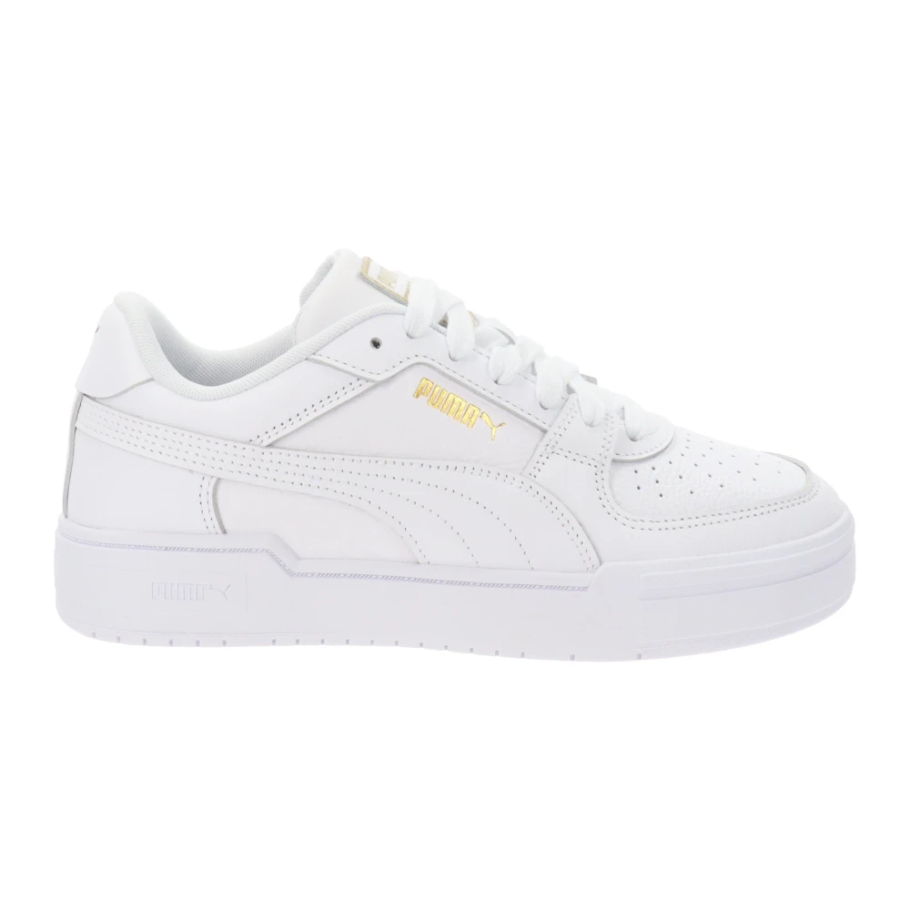 Puma Men's White Leather Trainers Stylish Comfort - Sneakers - 8 Uk - Shoes