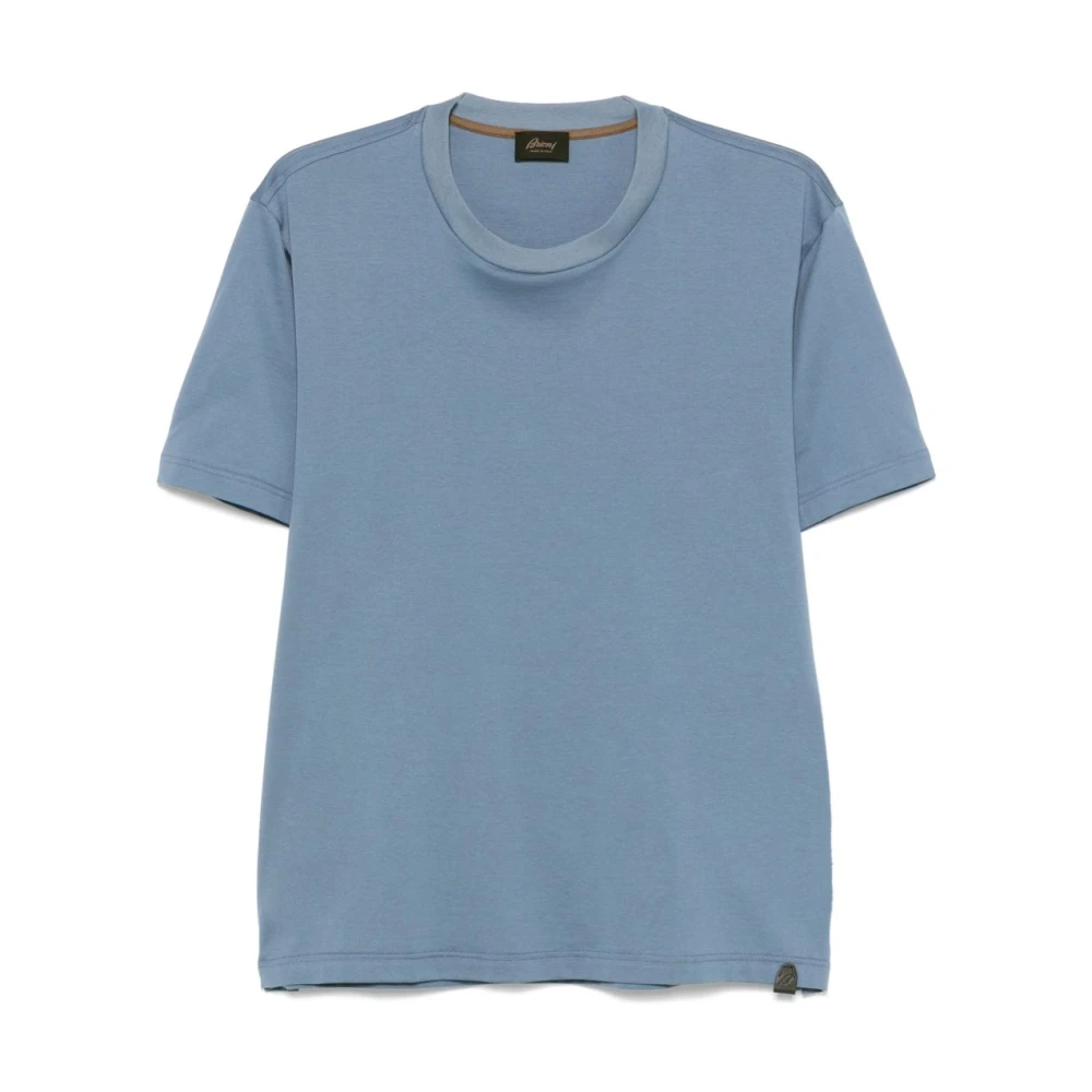 Brioni - Tops > T-Shirts - Blue - Brioni - Modalova