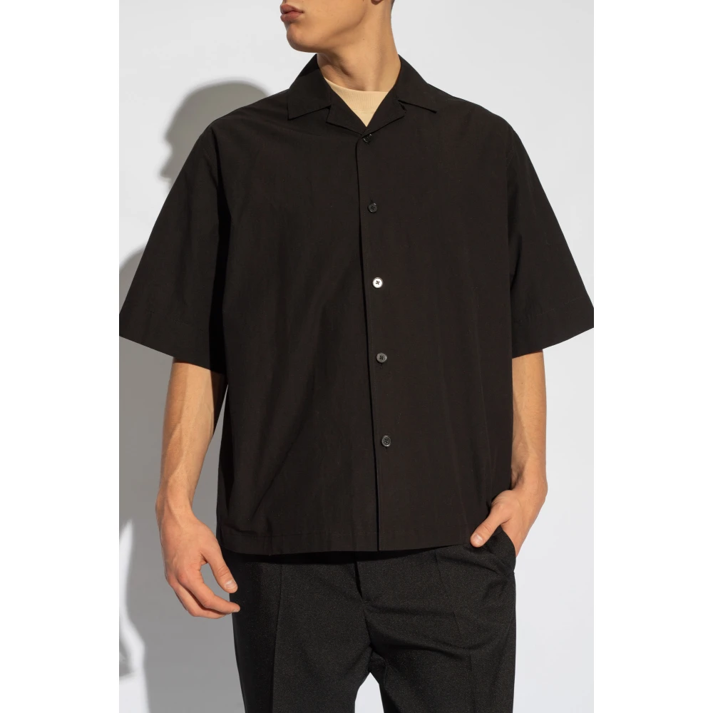 Jil Sander Shirt met patch Black Heren
