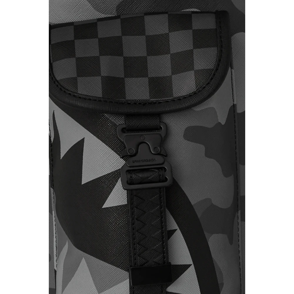 Sprayground Montecarlo Split Up Camo Tear Rugzak Black Heren