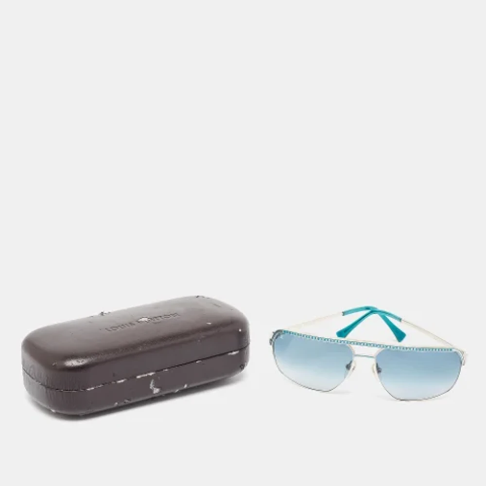 Louis Vuitton Vintage Pre-owned Acetate sunglasses Blue Heren