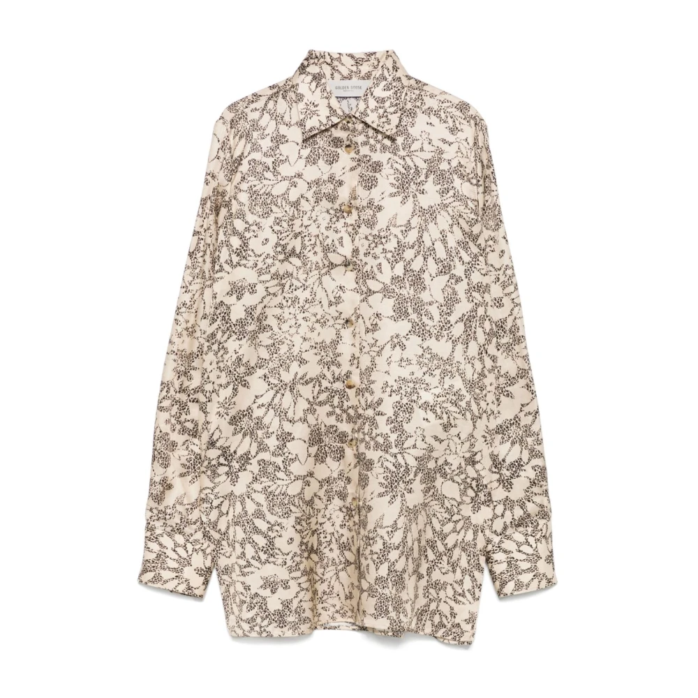 Golden Goose Zijdenmix Pajama Shirt Multicolor Dames