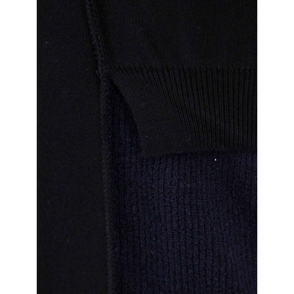 MM6 Maison Margiela Cozy Chic Rondehals Breiseltrui Black Dames