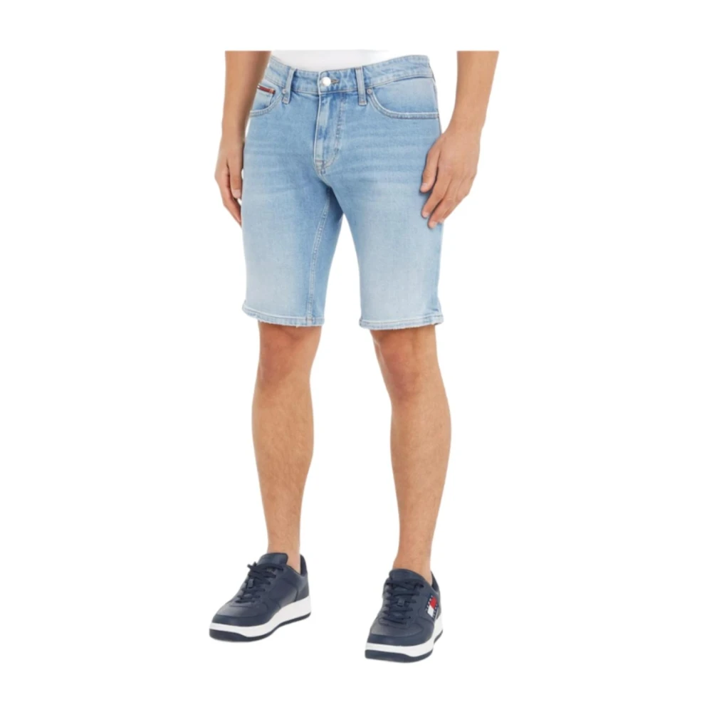 Tommy Hilfiger Slim Fit Denim Shorts Blue, Herr