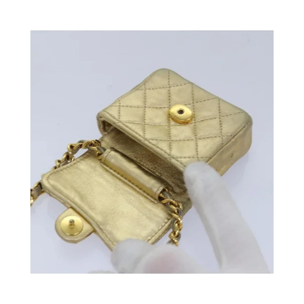 Chanel Vintage Pre-owned Fabric chanel-bags Beige Dames