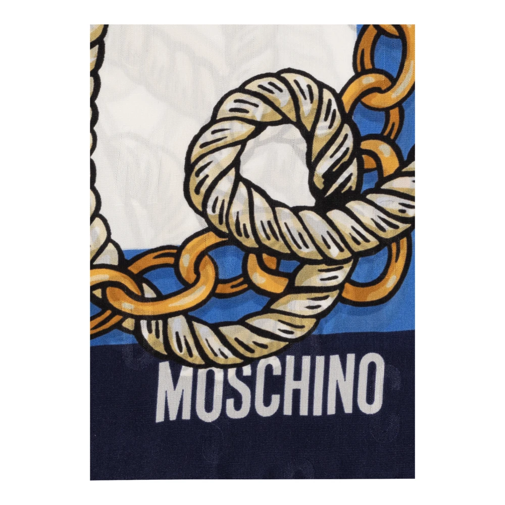 Moschino Bedrukte zijden sjaal Multicolor Dames