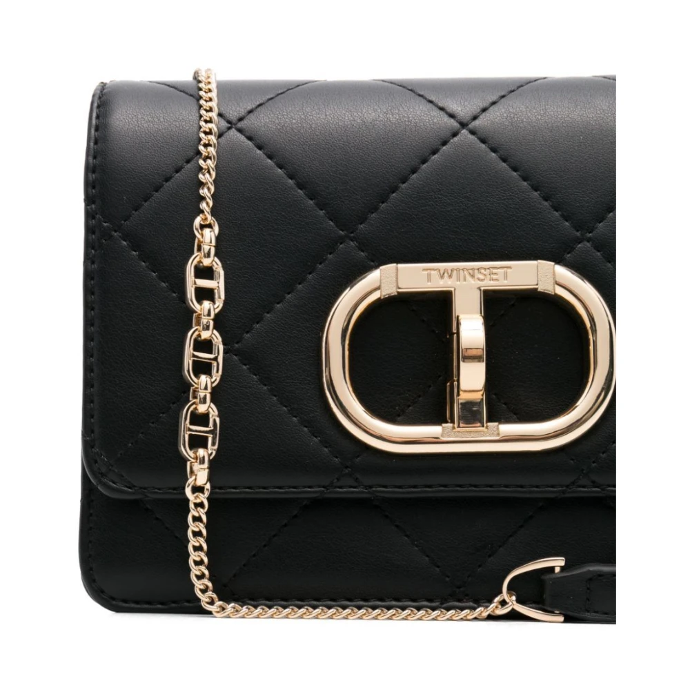 Twinset Zwarte Crossbody Tas Black Dames
