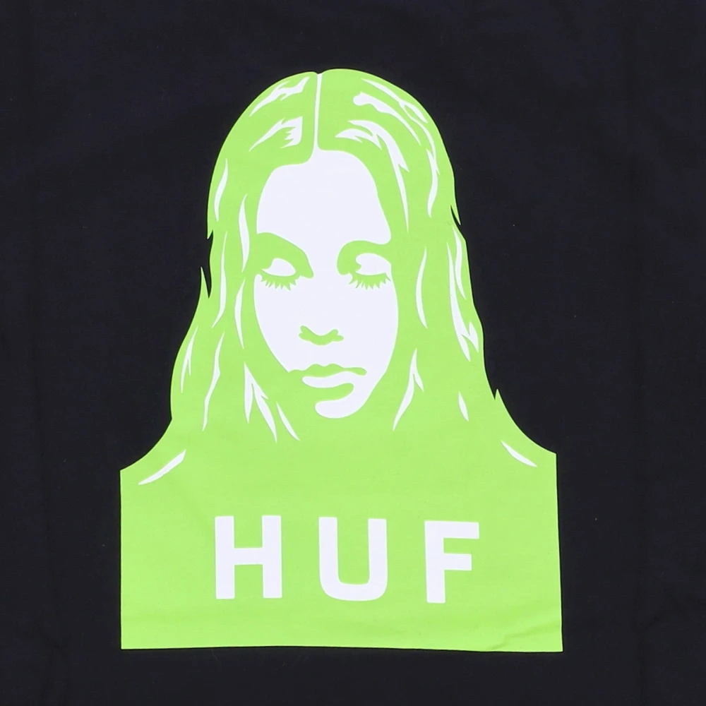 HUF Relax Tee X-girl Zwart T-shirt Black Dames