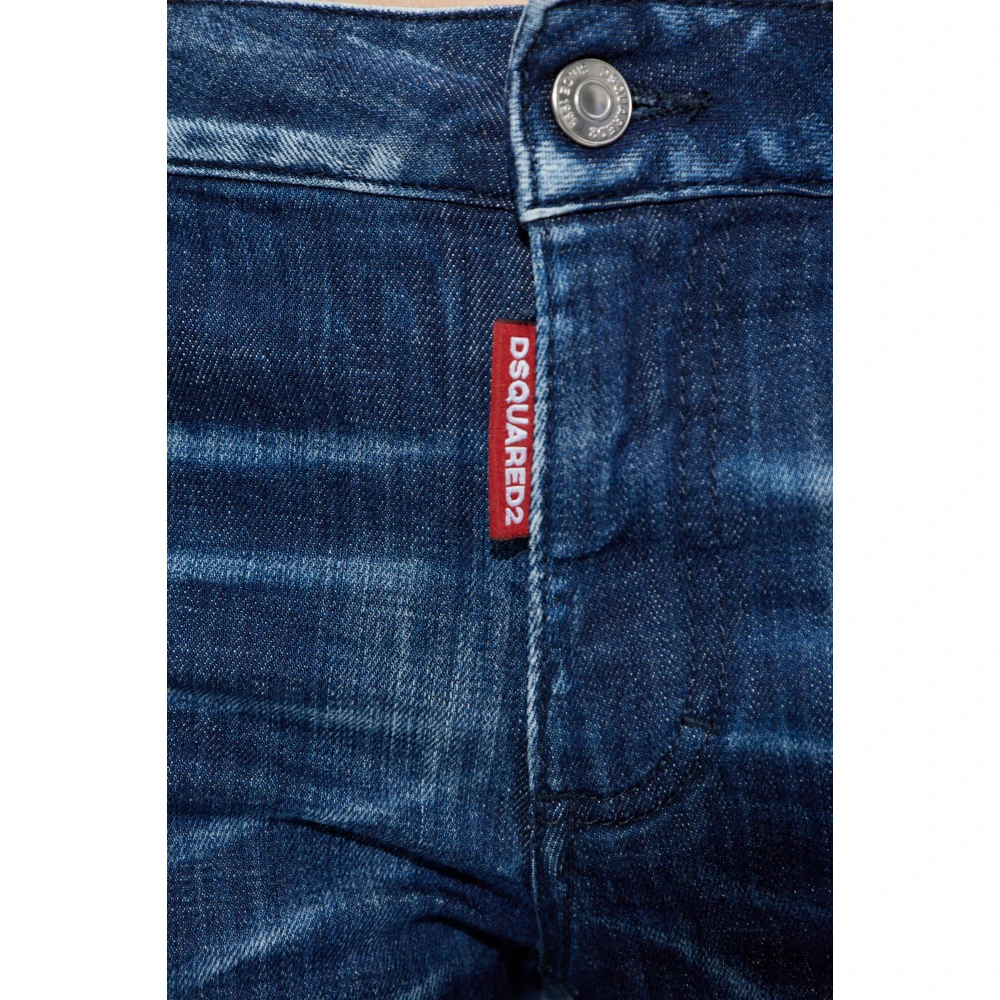Dsquared2 Jeans Medium Waist Flare Blue Dames