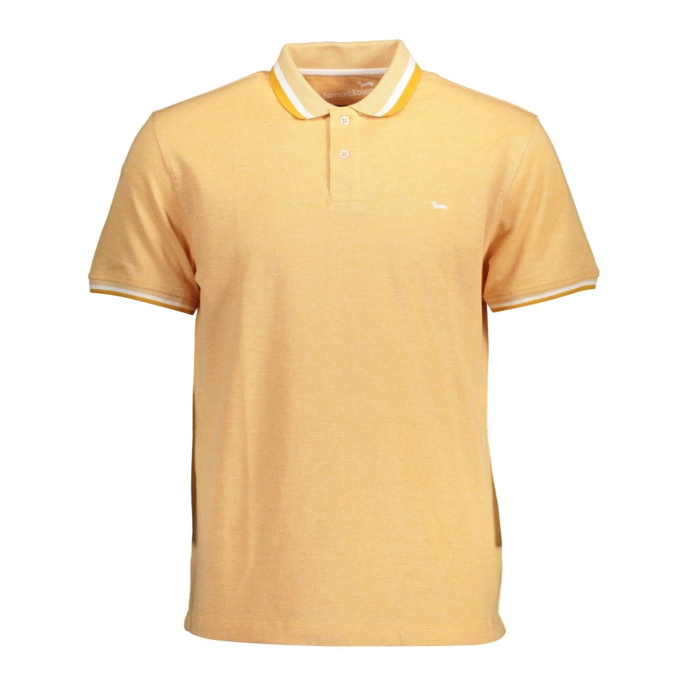 Harmont & Blaine Harmont Blaine Orange Cotton Polo Shirt Orange Heren