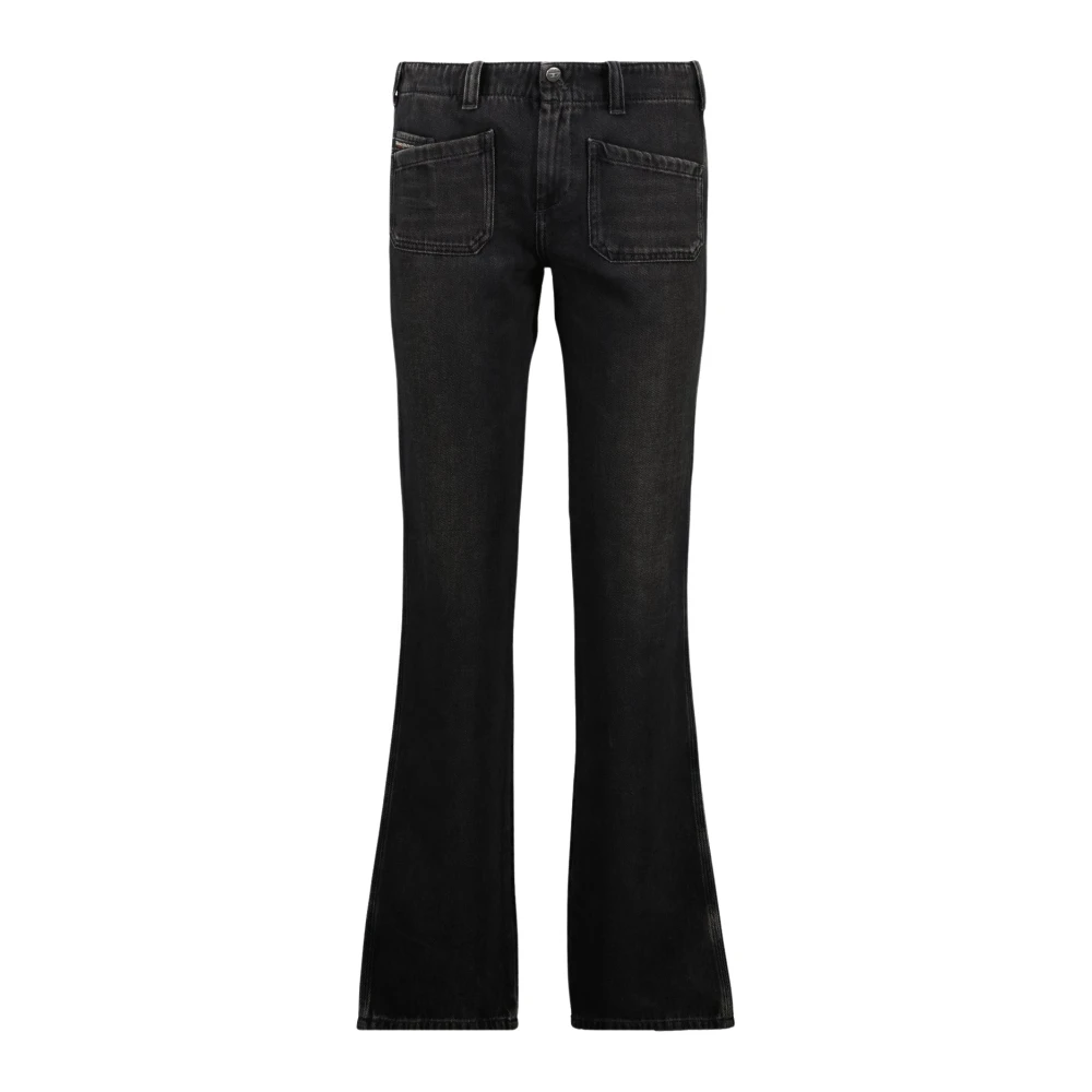 Diesel Damen Schwarz Schlank Geschnittene E Jeans Aus Denim