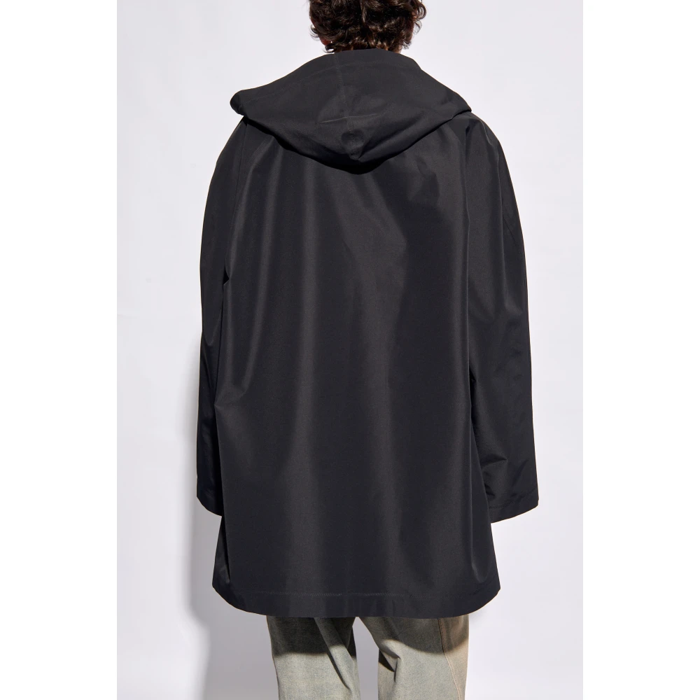Balenciaga Hooded Jacket Black Heren