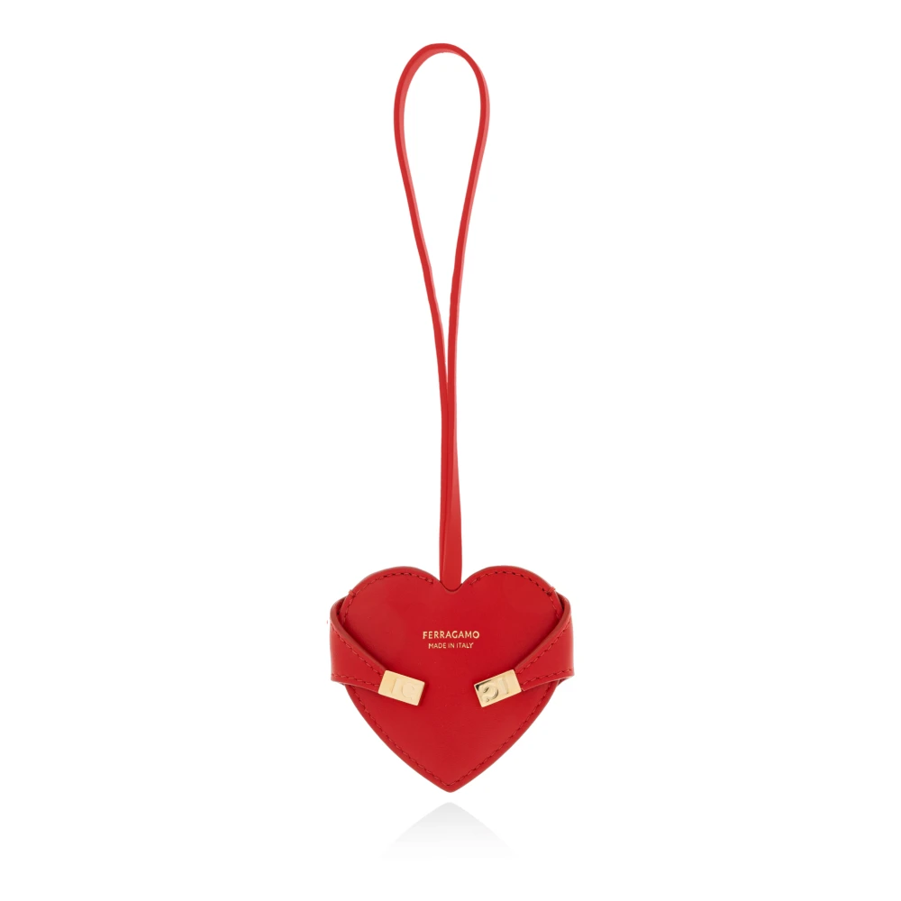 Ferragamo Donna Rosso Charm Cuore Bag Charm