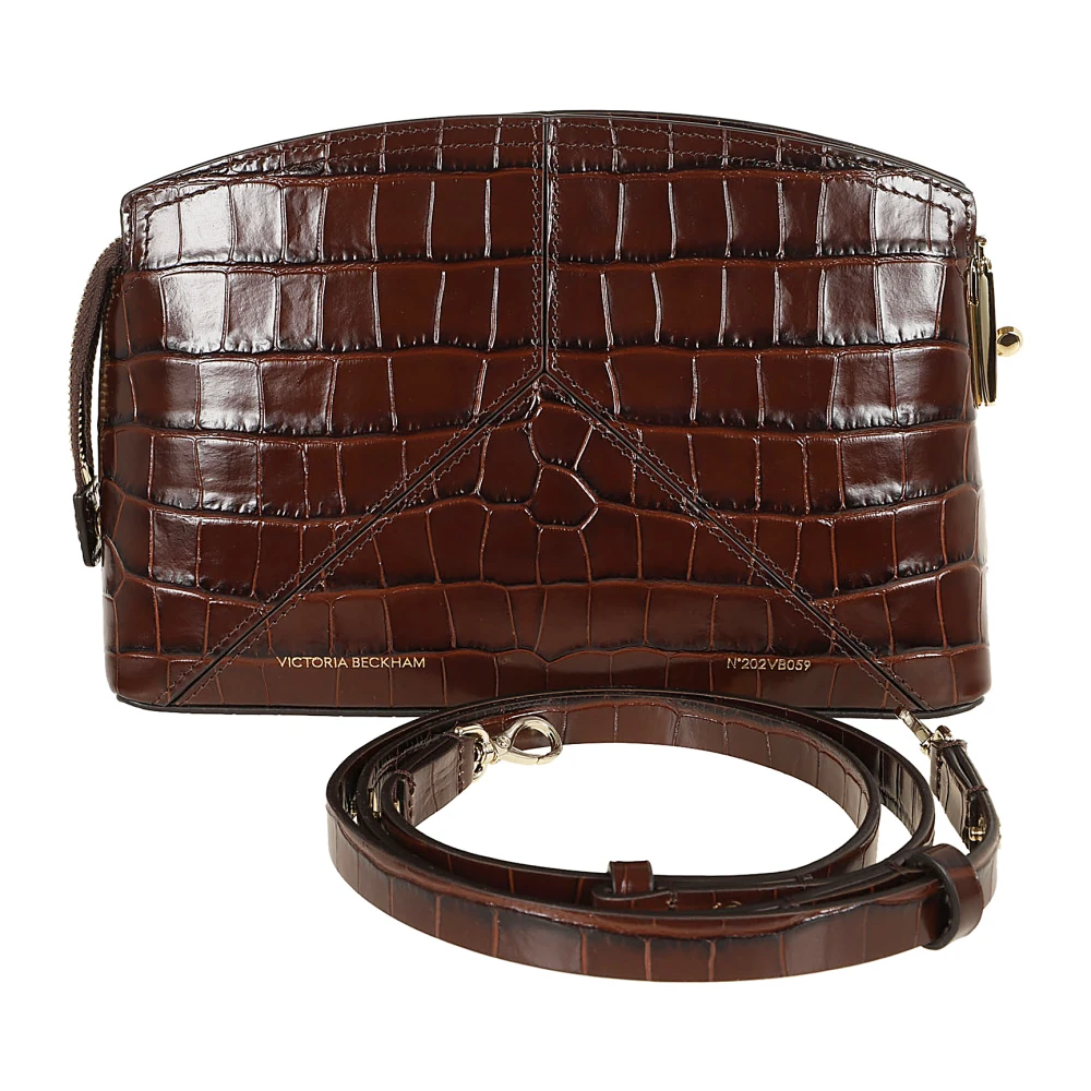Victoria Beckham Donkerbruine Crossbody Tas Brown Dames
