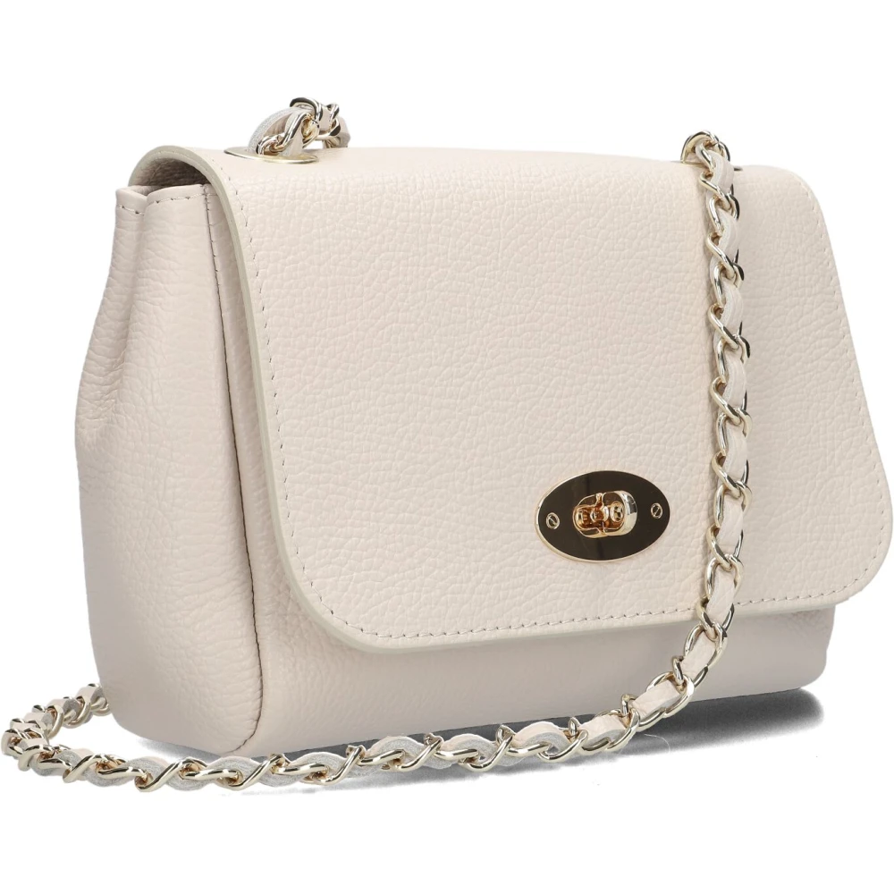 Notre-v Beige Leren Schoudertas Nina Beige Dames