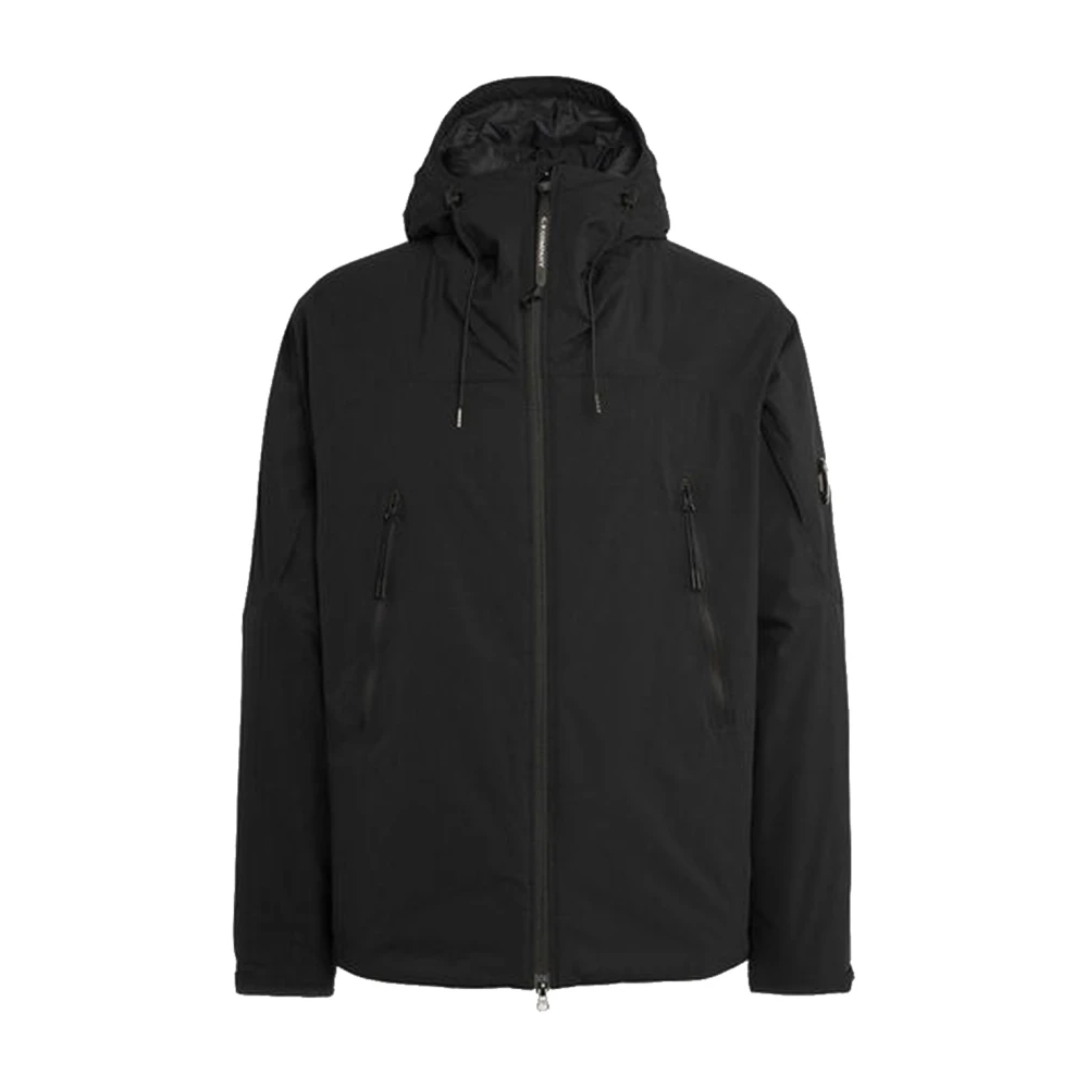 C.P. Company Pro-Tek Hooded Jacket met Verstelbaar Trekkoord en Functionele Ritszakken Black Heren
