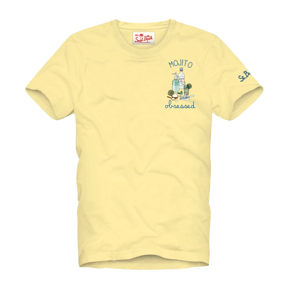 MC2 Saint Barth Cocktail Mojito T-shirt Yellow Heren