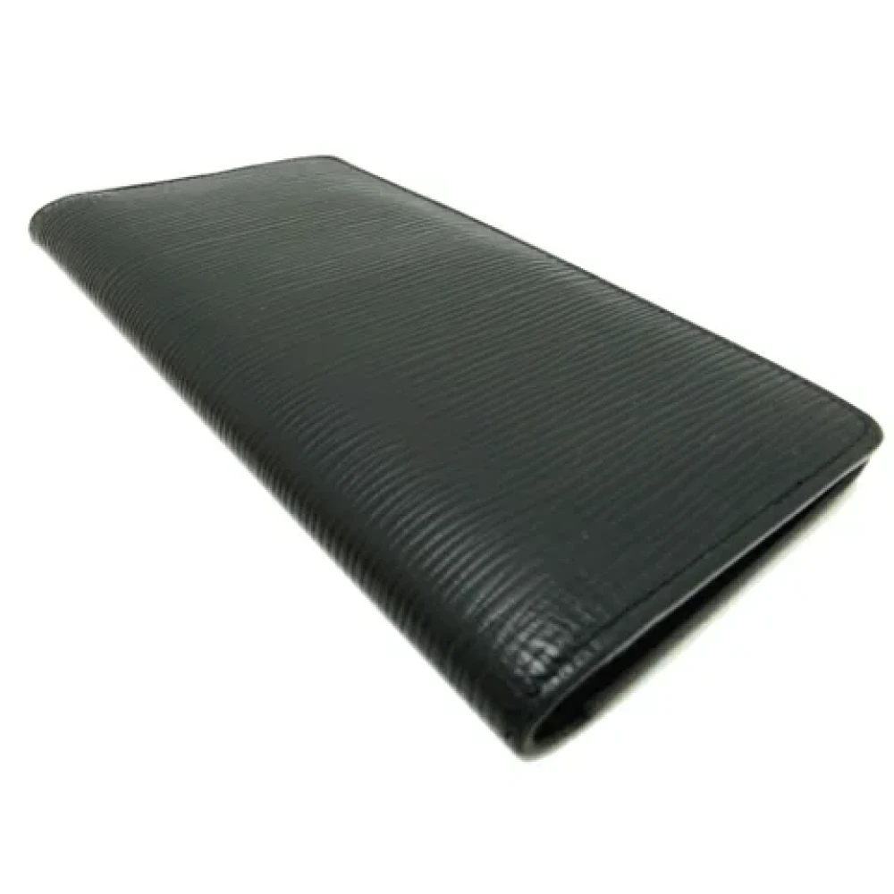 Louis Vuitton Vintage Pre-owned Leather wallets Black Dames