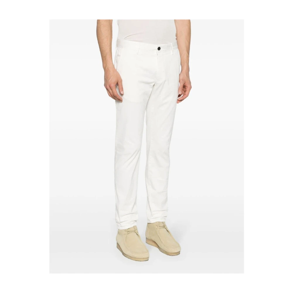 Incotex Casual Katoenen Broek White Heren