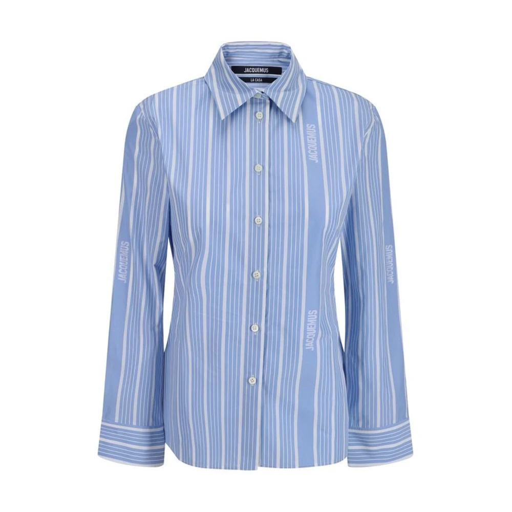 Jacquemus Shirt met uitgesneden rug en riem Blue Dames