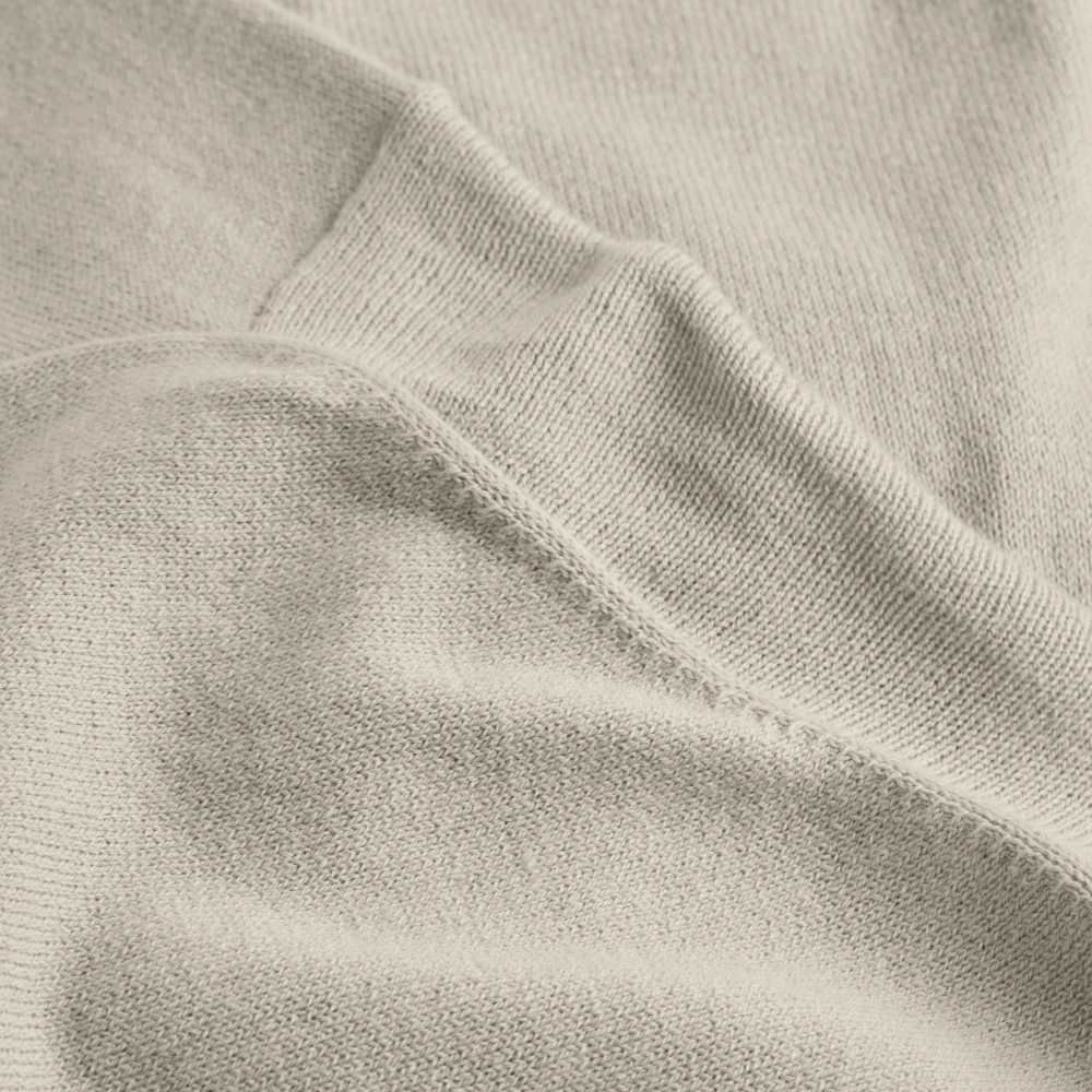 Calvin Klein Beige Sweater Ronde Hals Elastische Manchetten Beige Heren