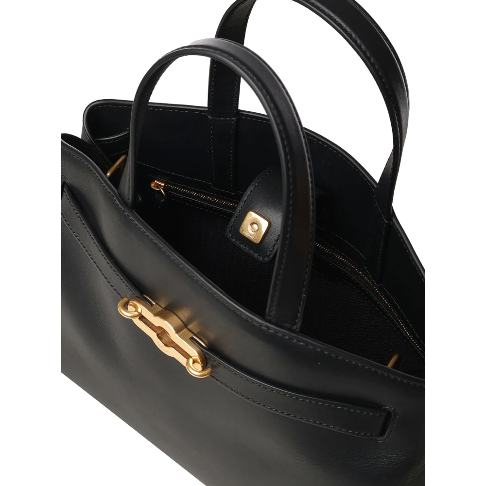 Mulberry Zwarte High Gloss Tote Tas Black Dames