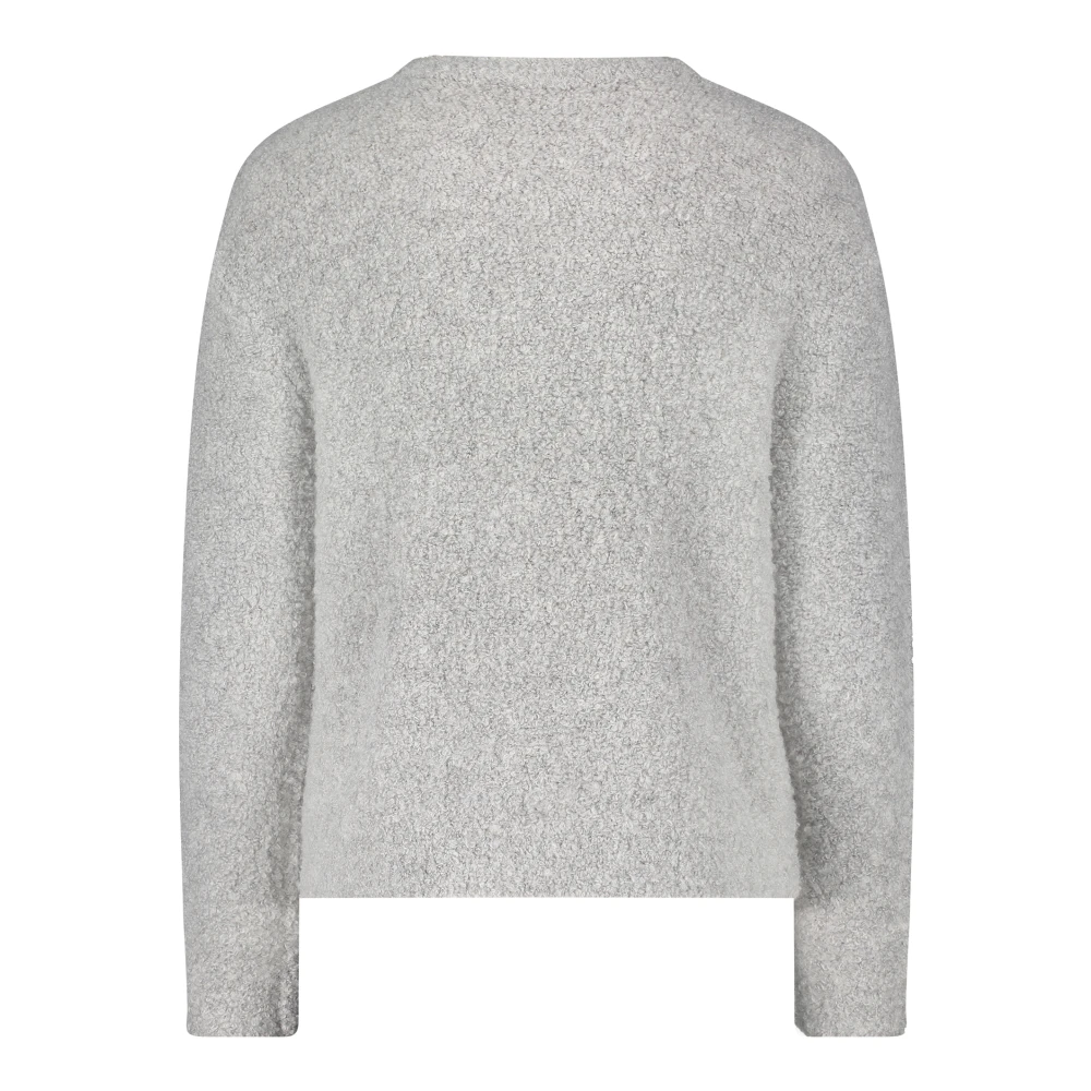 Betty & Co Gebreide trui met parels Gray Dames