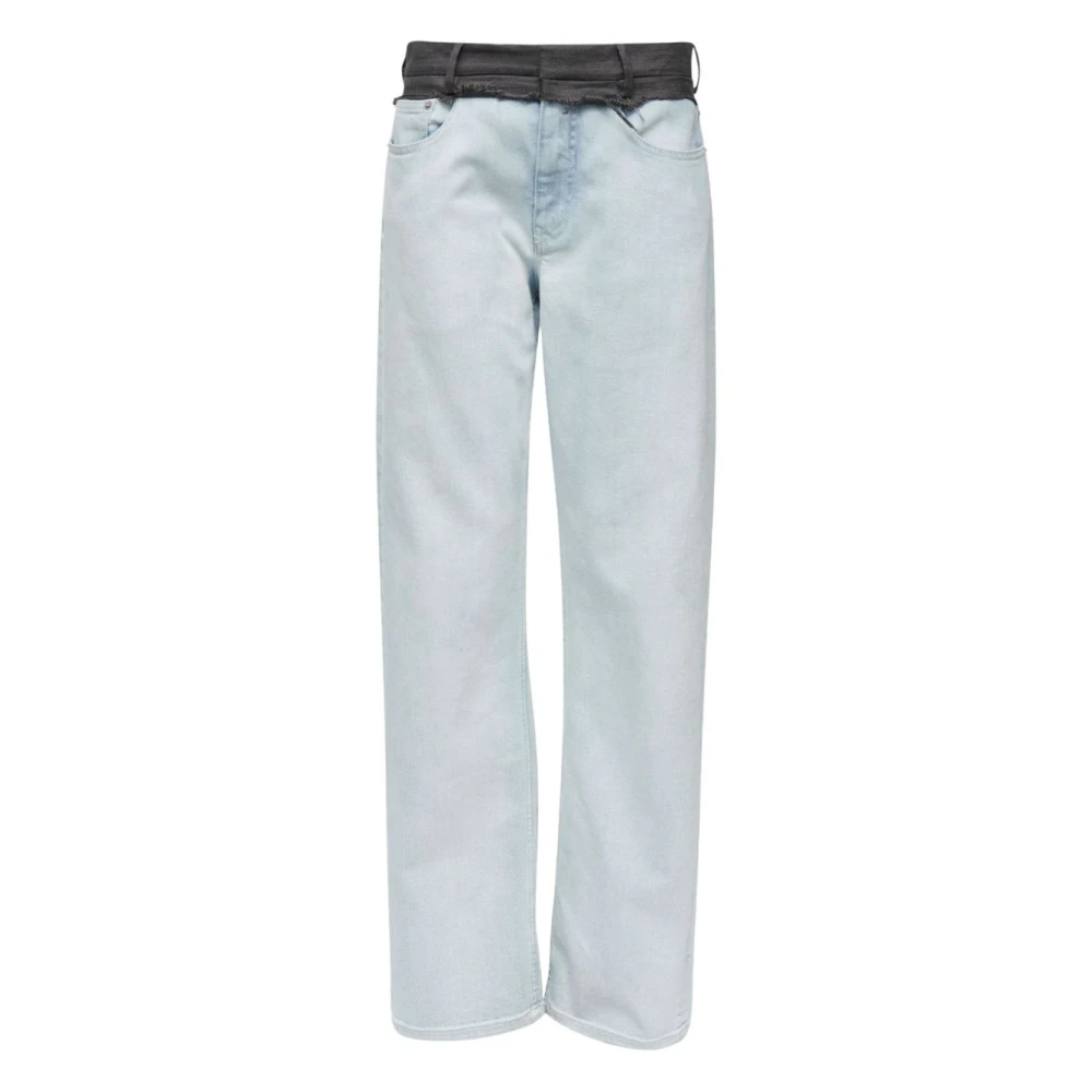 Mm6 Maison Margiela Women's Blue 5-Pocket Tailored Trousers