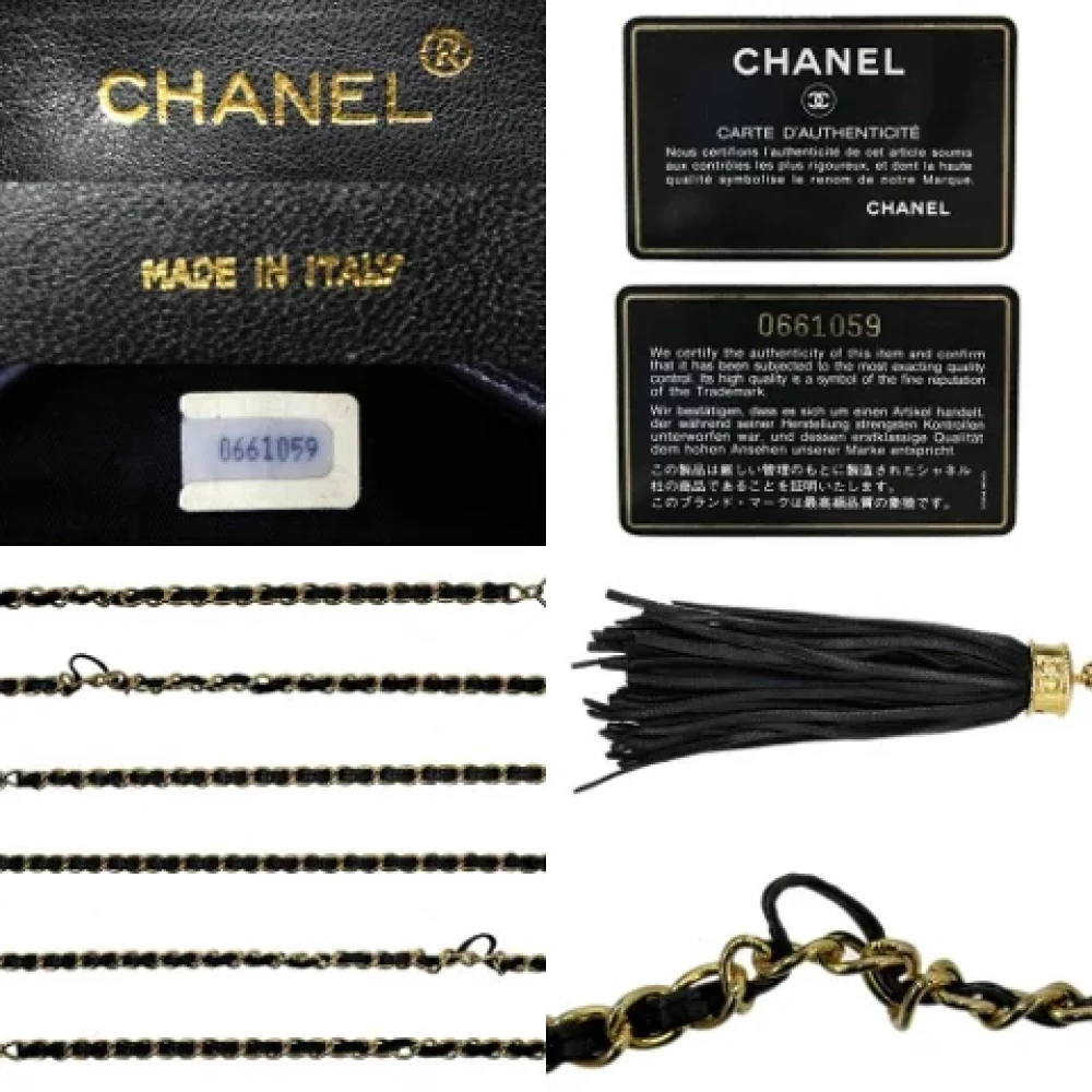 Chanel Vintage Pre-owned Leather shoppers Black Dames