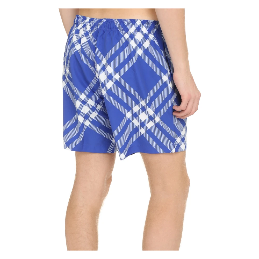 Burberry Bedrukte zwembroek met motief Blue Heren