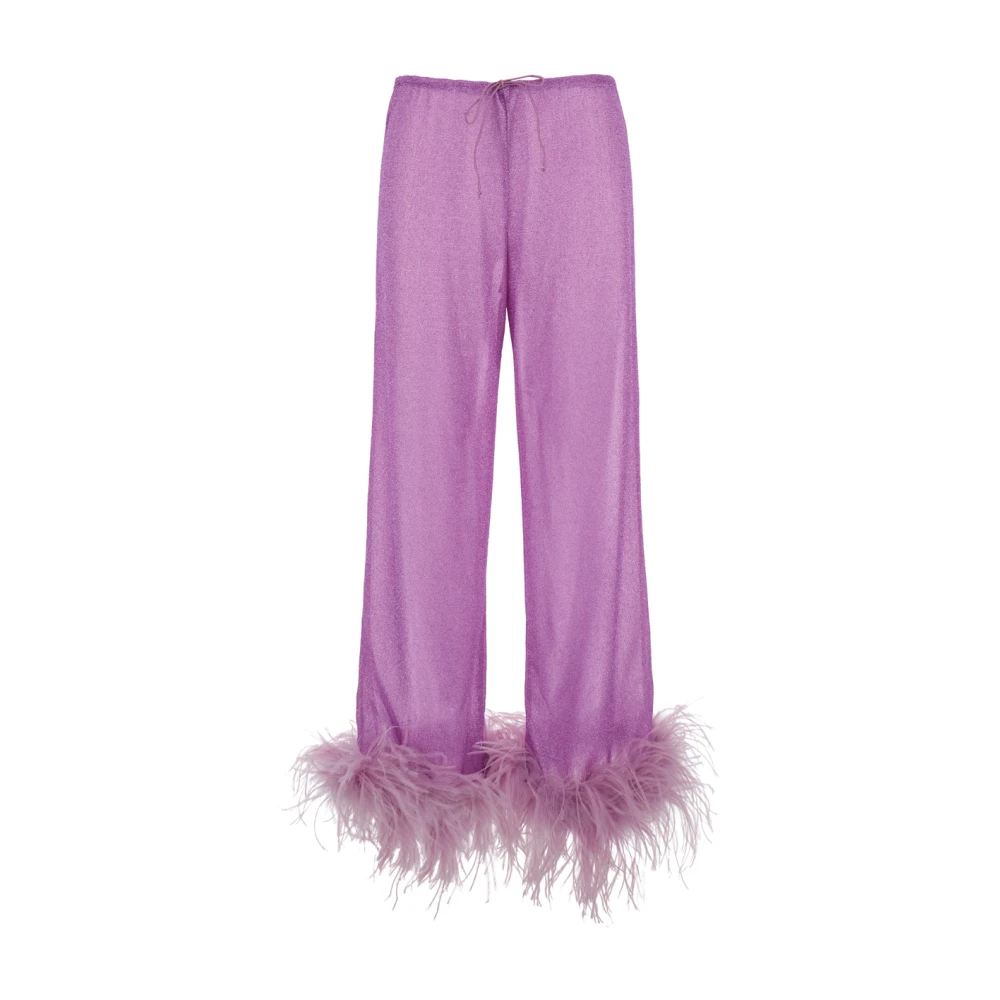 Oseree Wide Trousers Pink Dames