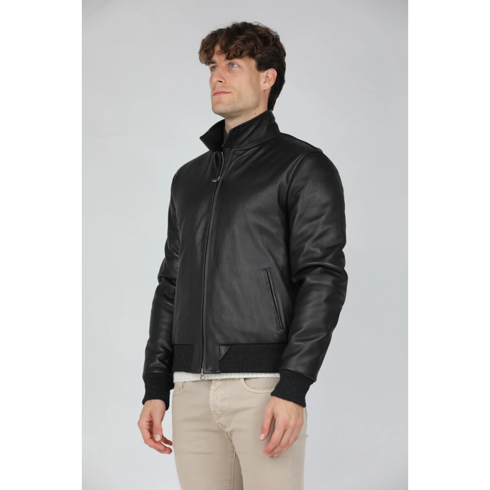 Stewart Grijze Wolk-Omega Lam Donsjas Black Heren