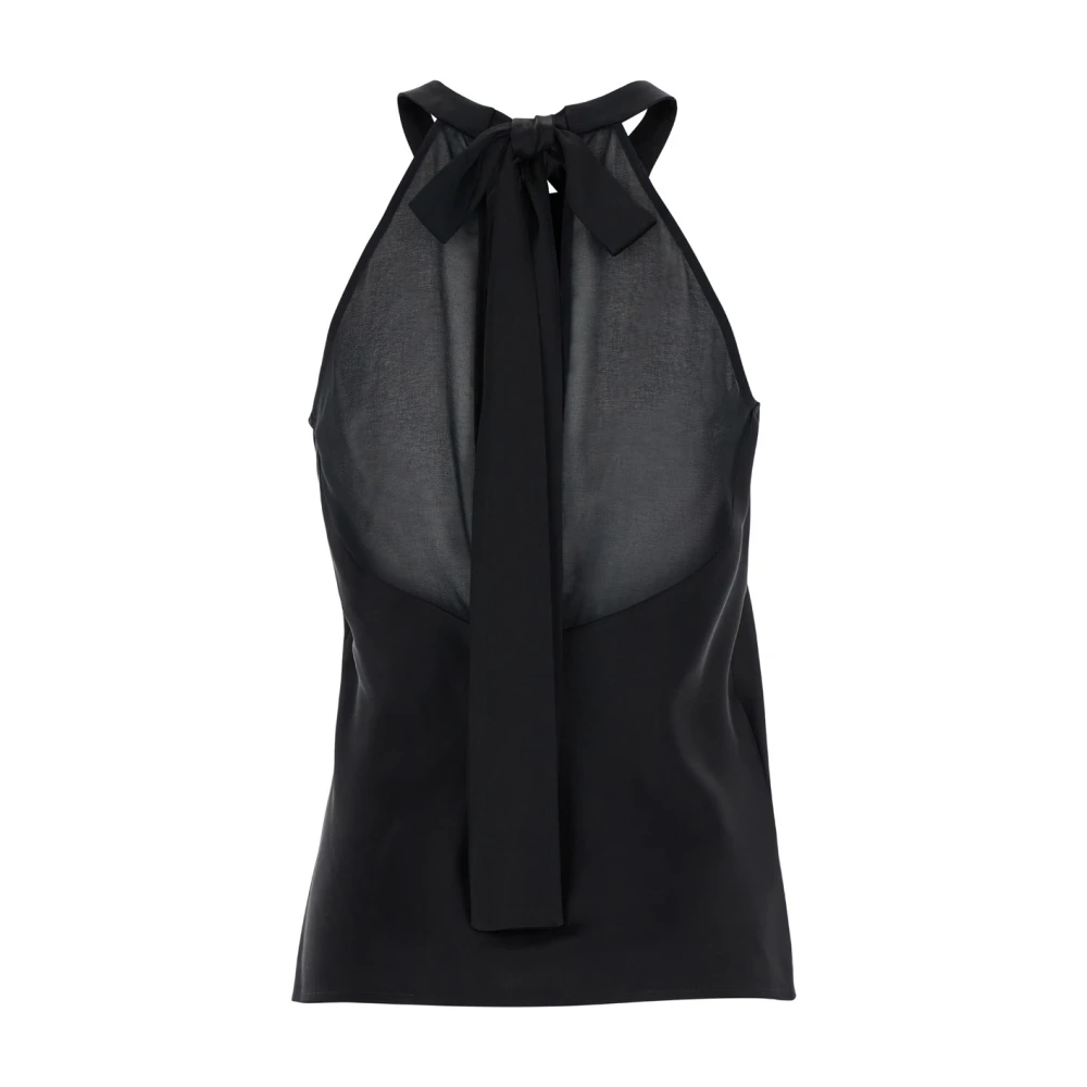 pinko Zwarte Top Talnge Stijl Black Dames
