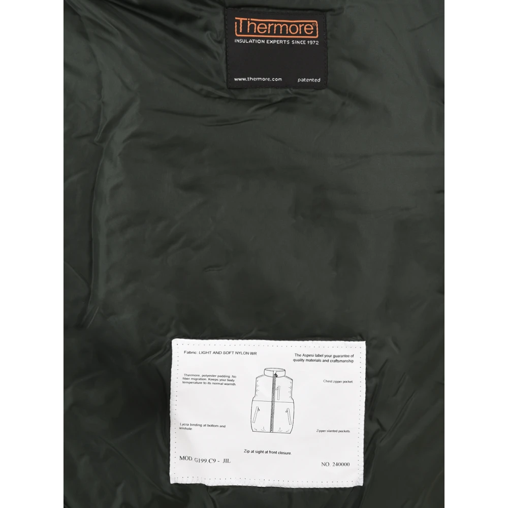 Aspesi Groene Heren Gilet Jas Model G199 Green Heren