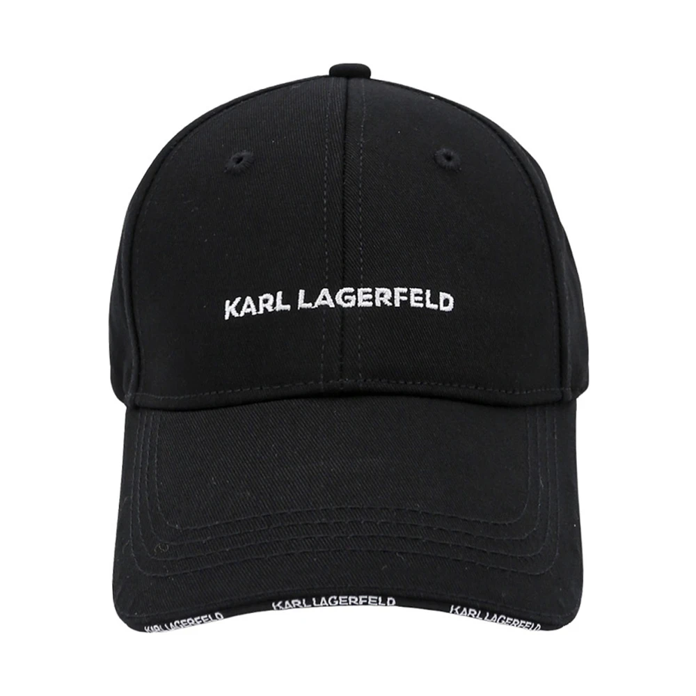 Karl Lagerfeld Pet met Logo Borduursel Black Dames