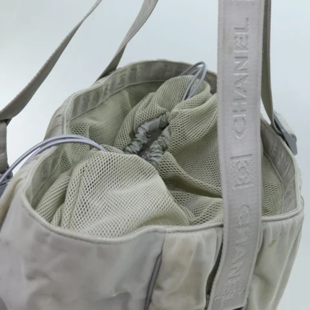 Chanel Vintage Pre-owned Canvas totes Gray Dames