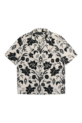 chemise-a-col-revere-imprime-botanique